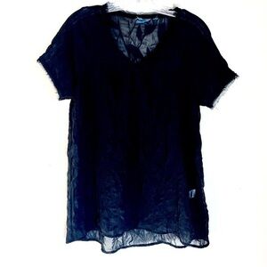 Elegant Black Sheer Top